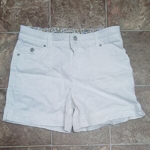 GUC Dakota Blue Womens White Shorts Size 8